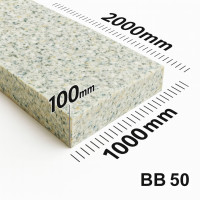 Поролон ППУ ВВ 50 товщина 100мм лист 1,0*2,0м (1000x2000мм)