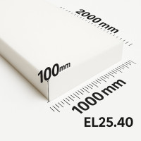 Поролон ППУ EL 2540 толщина 100мм лист 1,0*2,0м (1000x2000мм)