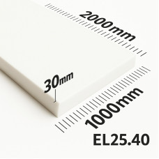 Поролон ППУ EL 2540 толщина 30мм лист 1,0*2,0м (1000x2000мм)