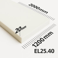 Поролон ППУ EL 2540 товщина 20мм лист 1,2*2,0м (1200x2000мм)
