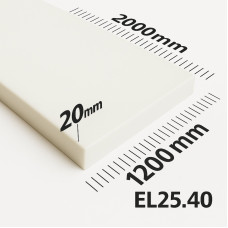 Поролон ППУ EL 2540 толщина 20мм лист 1,2*2,0м (1200x2000мм)