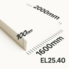 Поролон ППУ EL 2540 толщина 100мм лист 1,6*2,0м (1600x2000мм)