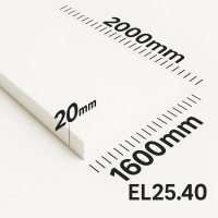 Поролон ППУ EL 2540 толщина 20мм лист 1,6*2,0м (1600x2000мм)