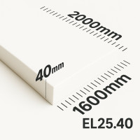 Поролон ППУ EL 2540 товщина 40мм лист 1,6*2,0м (1600x2000мм)